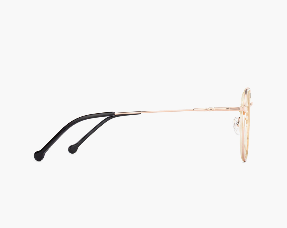 Unisex metal spectacle frame gold eye glasses - Image 3