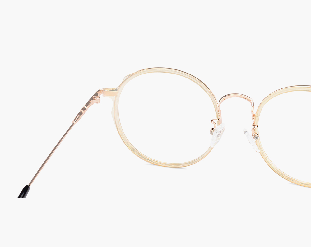 Unisex metal spectacle frame gold eye glasses - Image 4