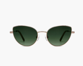 Green UV protected aviator sunglasses