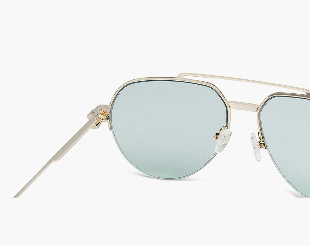 Unisex polarised aviator sunglasses - Image 4