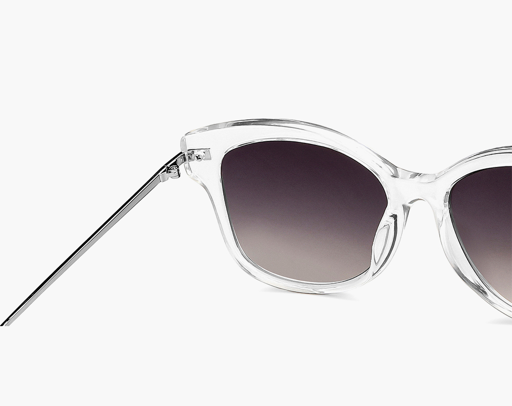 Transparent cat eye sunglasses - Image 4