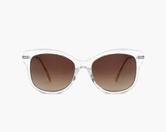 Transparent cat eye sunglasses