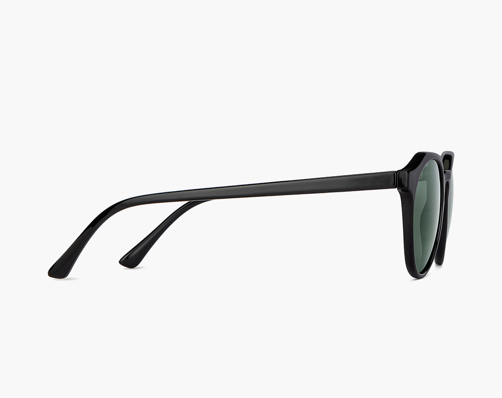 Green lens & black round sunglasses - Image 3